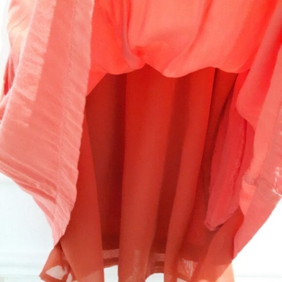 TCEC Los Angeles•Vintage Coral Cut-Out Retro Style Button Collar Dress - Picture 13 of 16